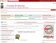 Tablet Screenshot of comune.trissino.vi.it